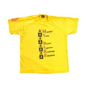 BRIGHT YELLOW BIKE TEE